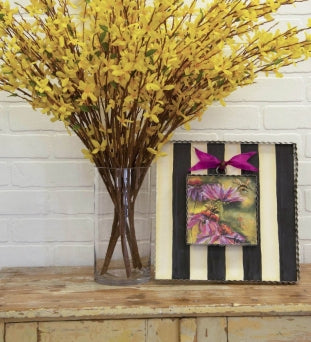 Black & White Striped Mini Gallery Display Board