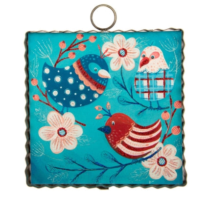 Mini Silly Birds Print