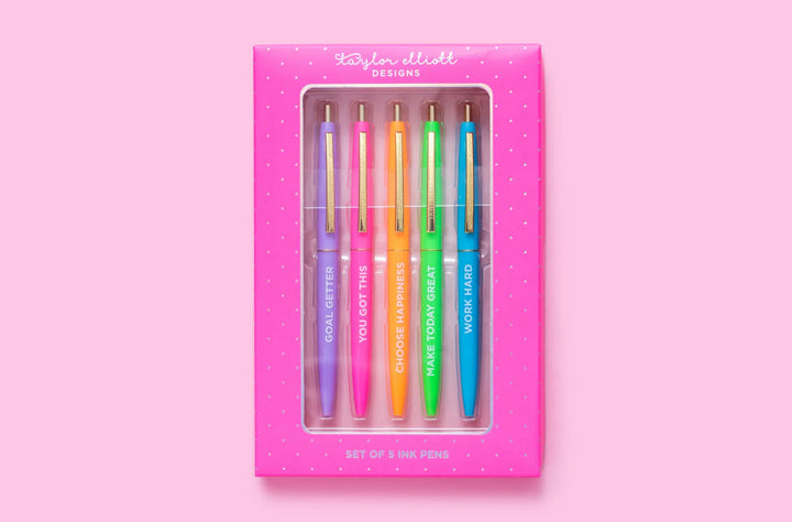 Motivational Pen Set - Asst Colors