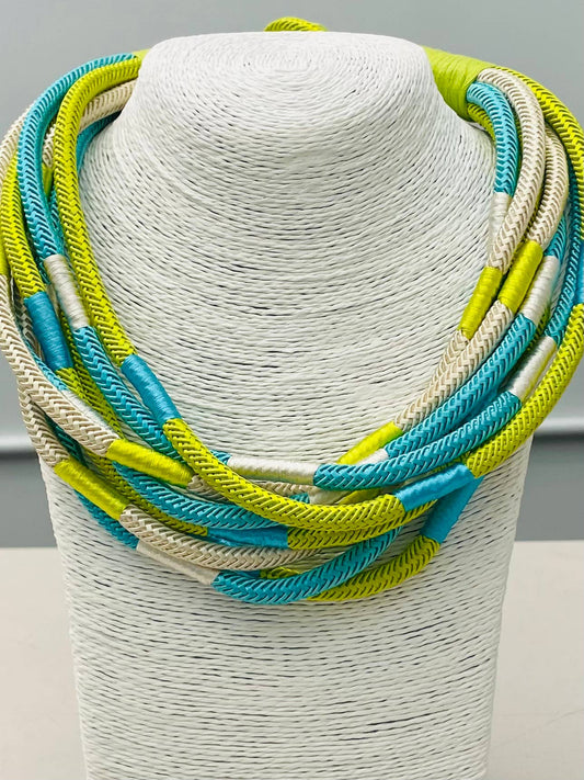 "Original" Slub 8-strand (citrus/turq multi)