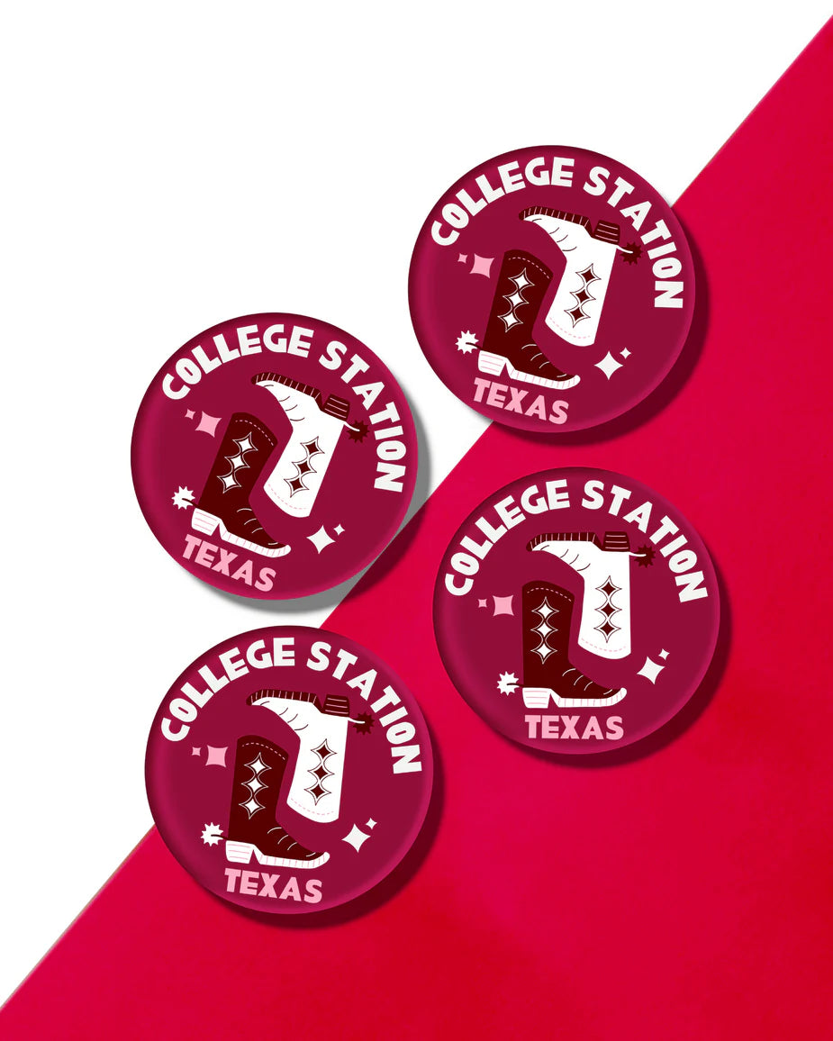 College Station Coasters  - Set of 4