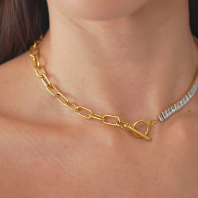 Tennis and Paperclip Choker
